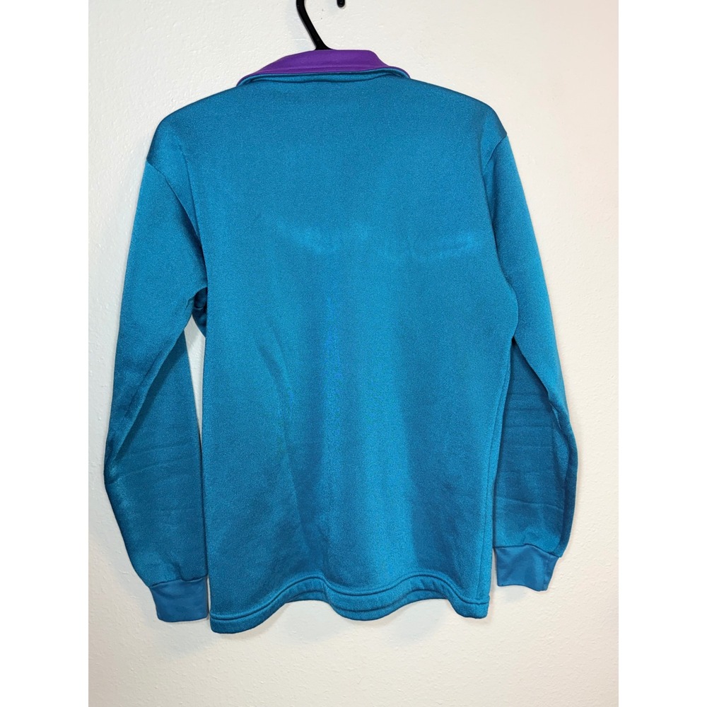 Patagonia Capilene Fleece Pullover Teal Purple 1/4 Zip Vintage 42461 F1 USA Med - Picture 6 of 9